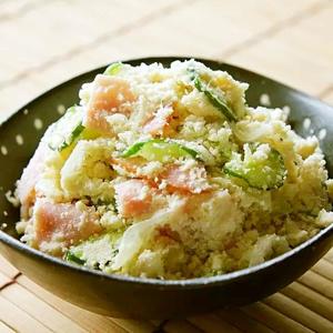 豆渣版“日式土豆泥沙拉”おからサラダ的做法 步骤3