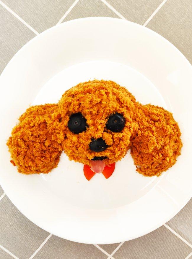 哄娃人气早餐【咸蛋黄肉松饭团】泰迪版-每天都是六一节