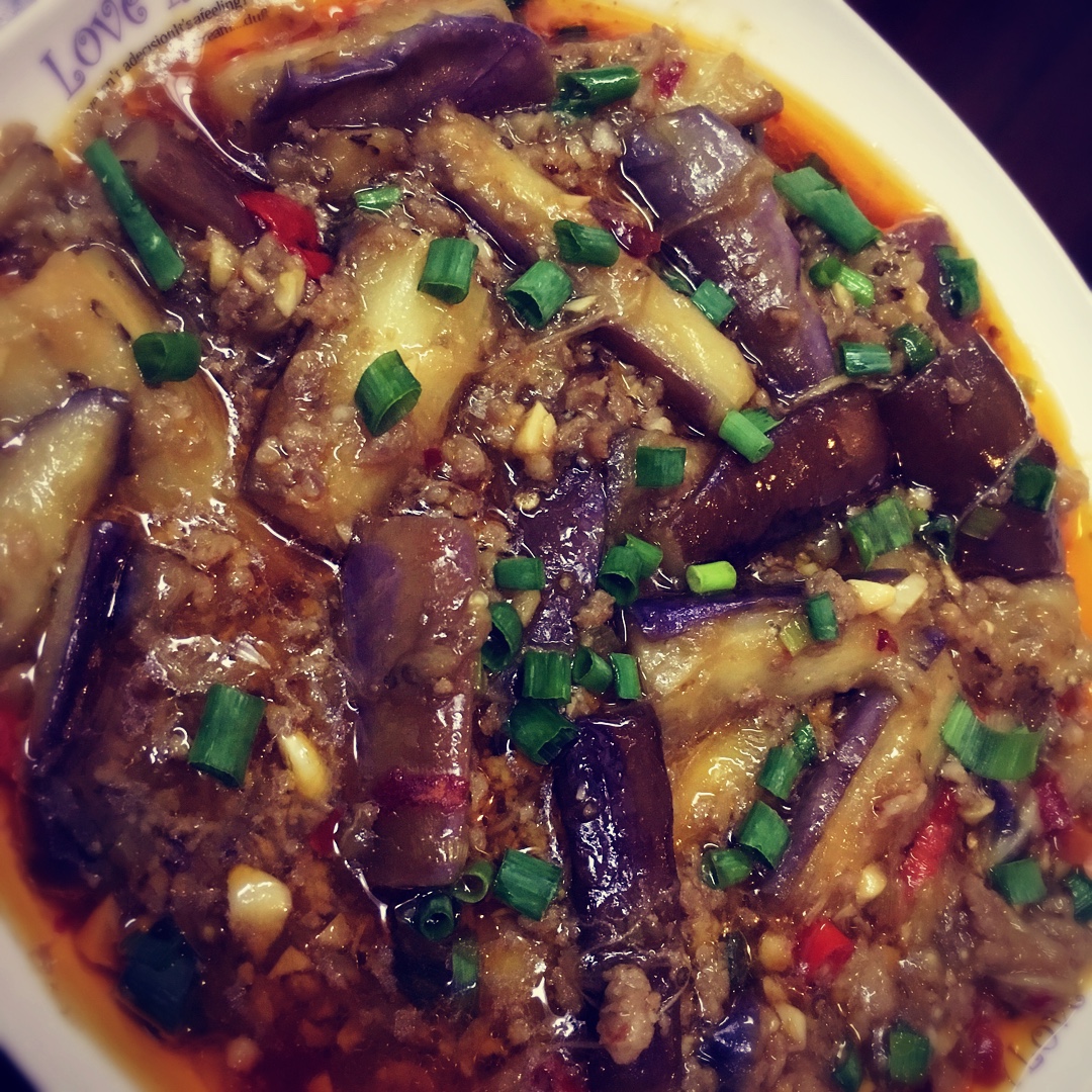 红烧肉沫茄子
