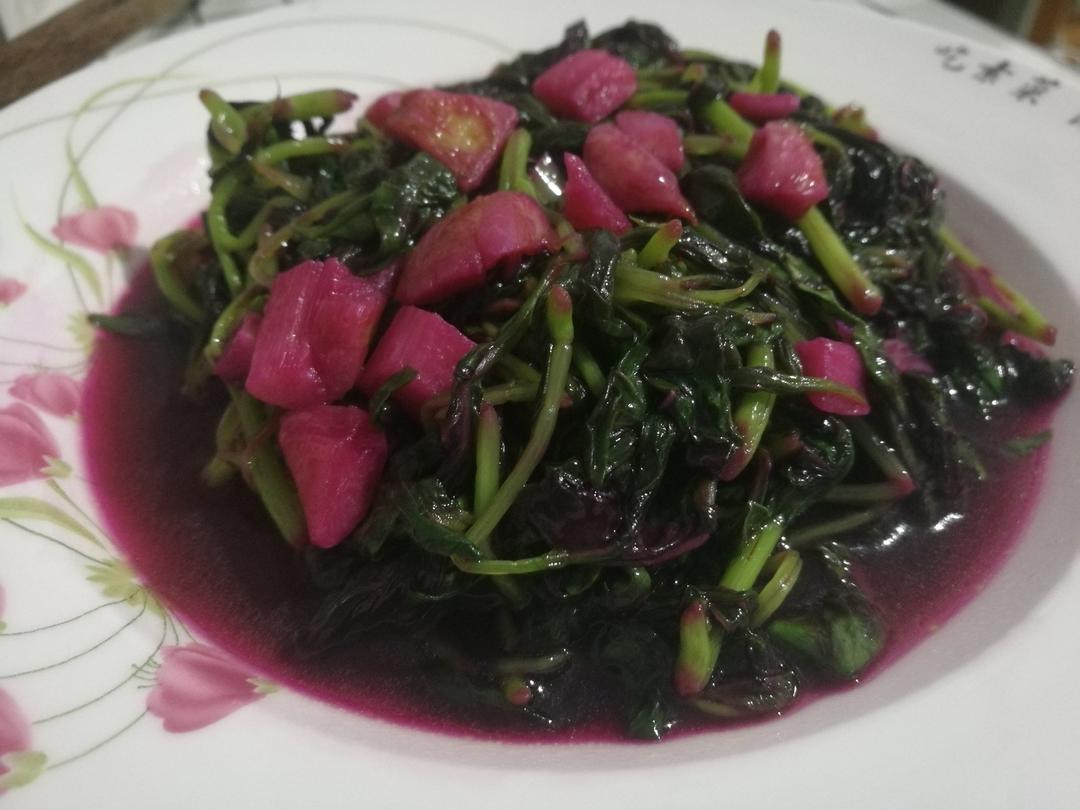 爸爸的菜谱——炒苋菜