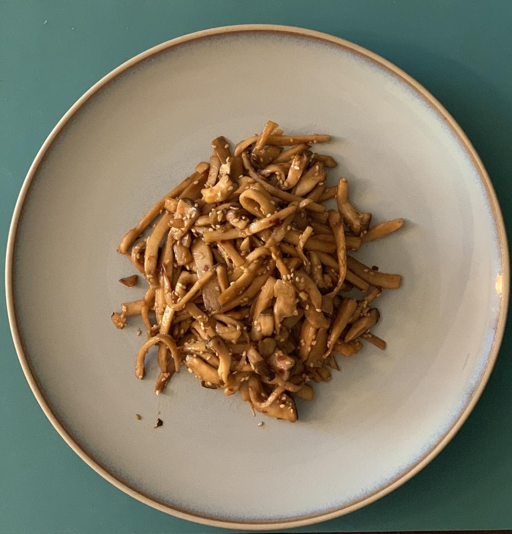干煸手撕杏鲍菇