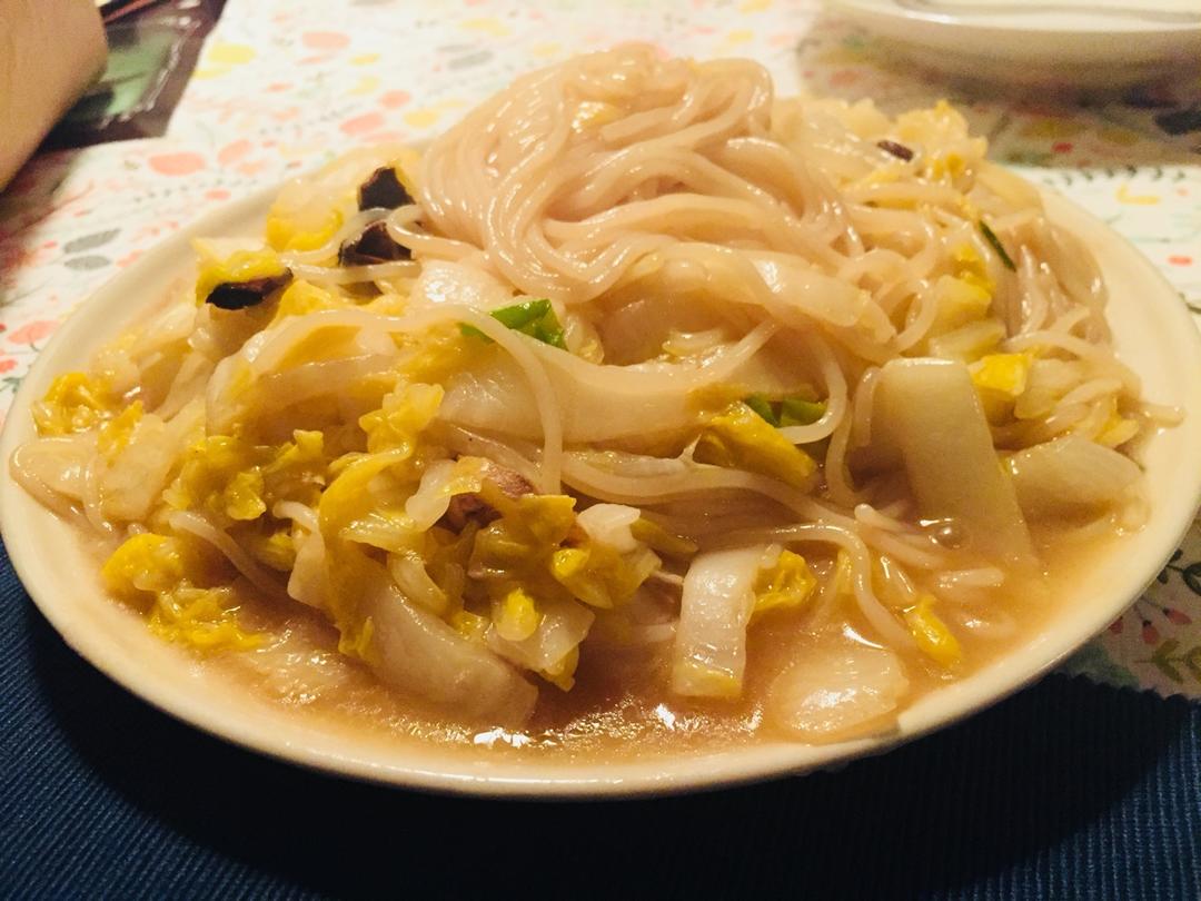 大白菜炒粉丝