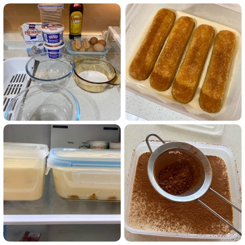 在欧洲学会的经典版提拉米苏
