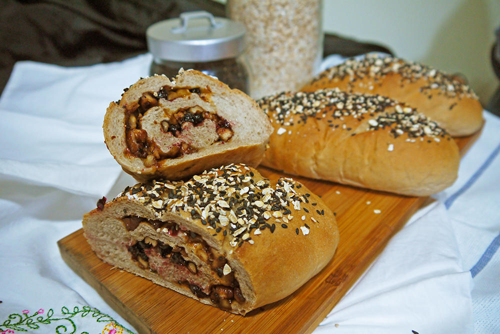 燕麦焦糖核桃咖啡软欧包