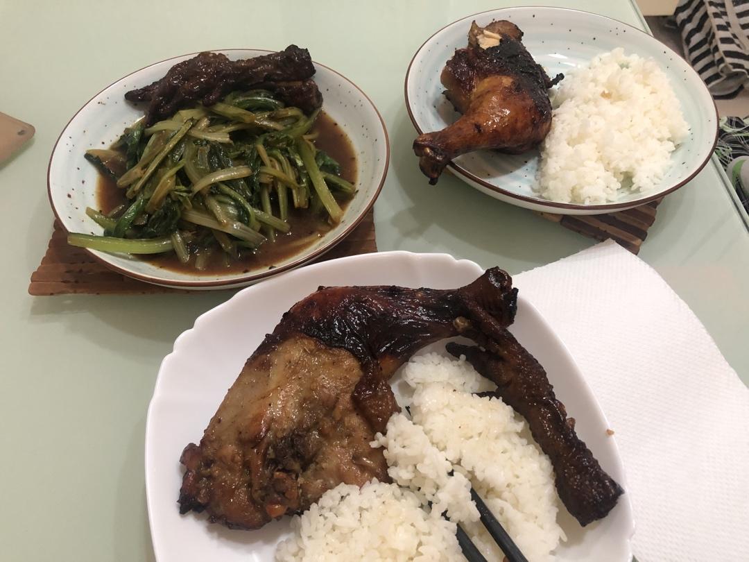 脆皮烤鸡腿