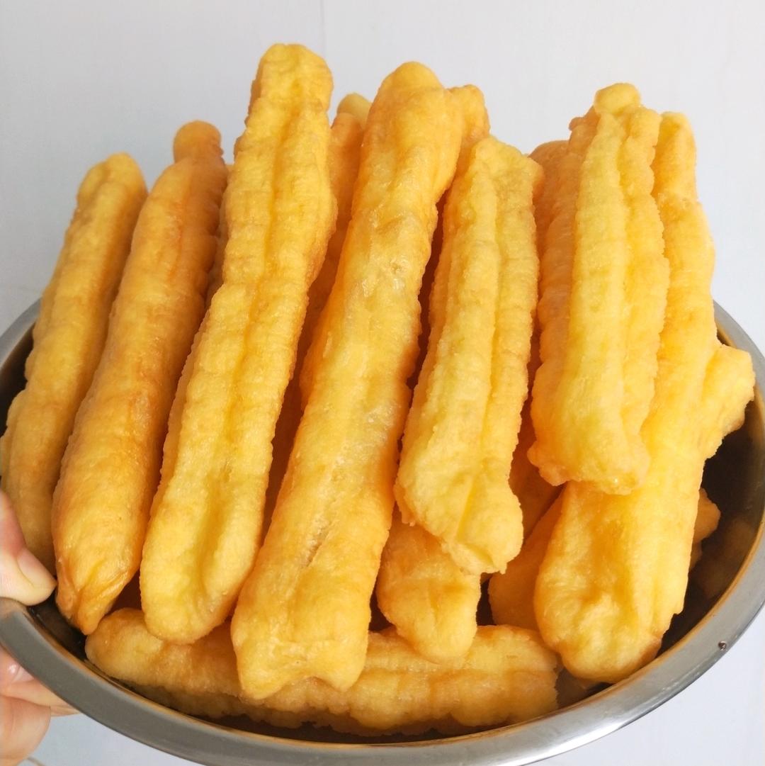 健康油条～没有一滴水，没有泡打粉没有……