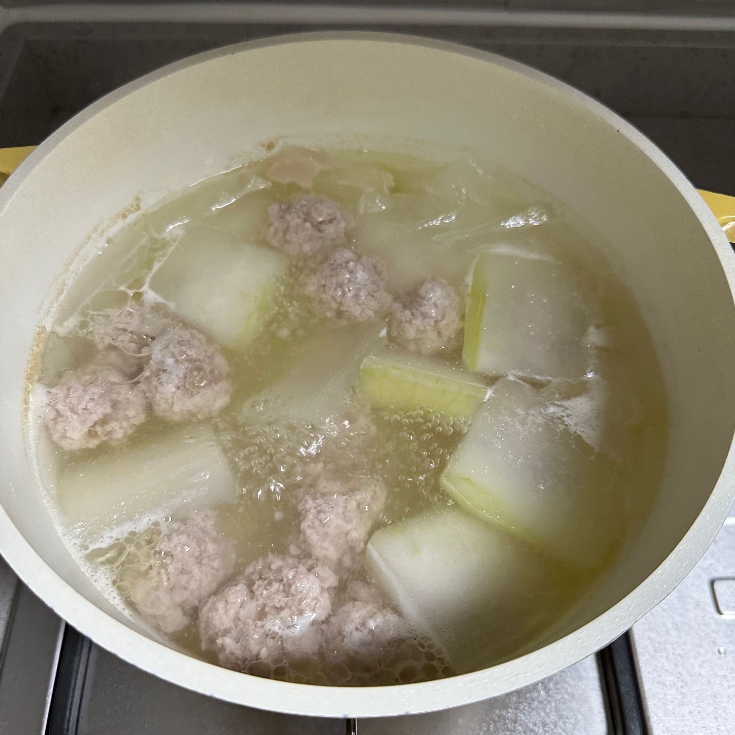 3步搞定营养冬瓜丸子汤的做法