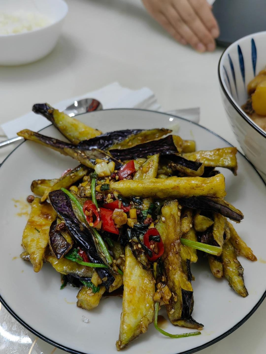 风味茄子酥脆不吸油的做法