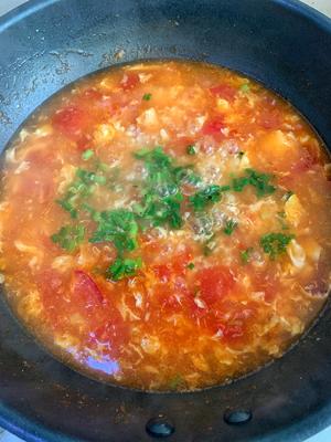 番茄鸡蛋疙瘩汤的做法 步骤12