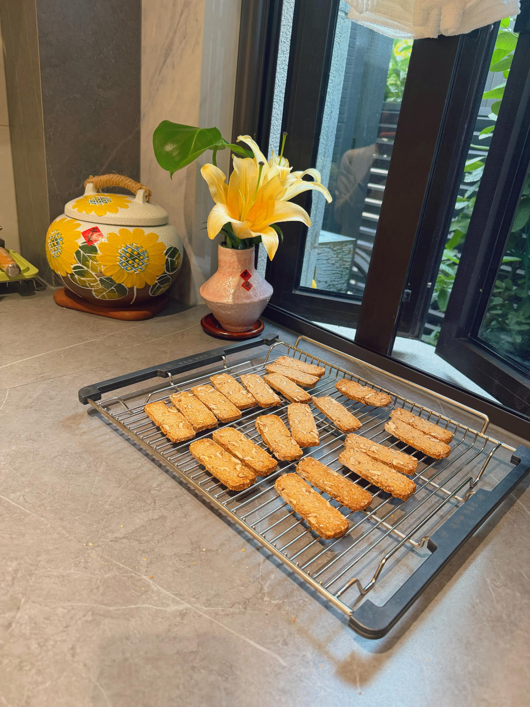 【健康零食】燕麦坚果意式脆饼