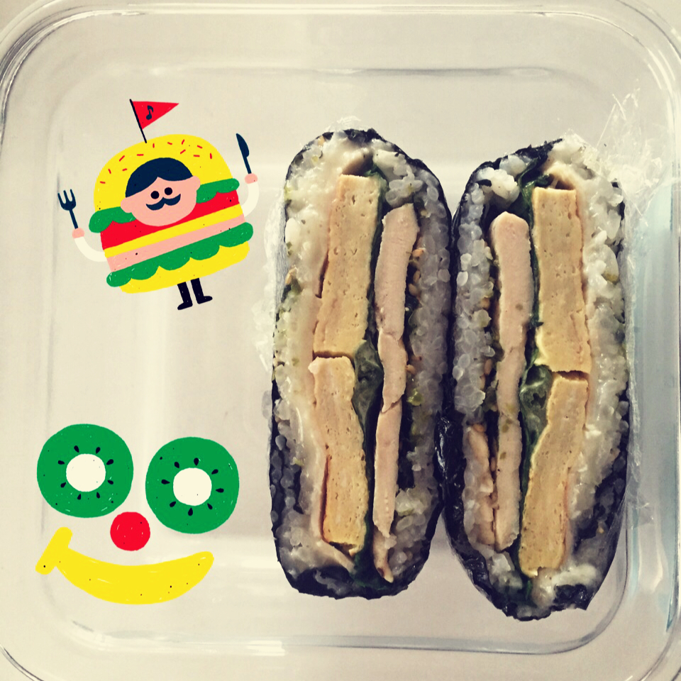 不用捏的饭团(おにぎらず)