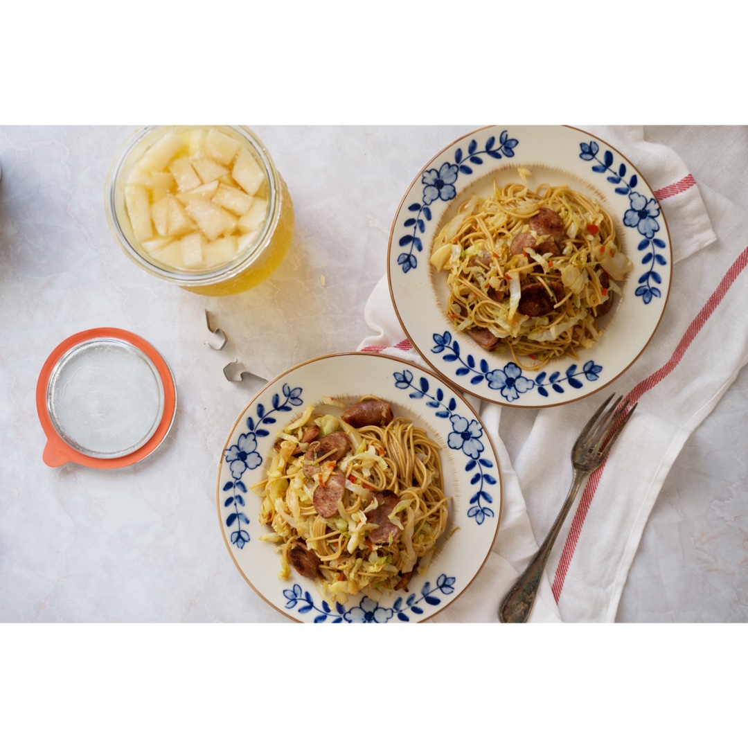 少油条条分明的炒面