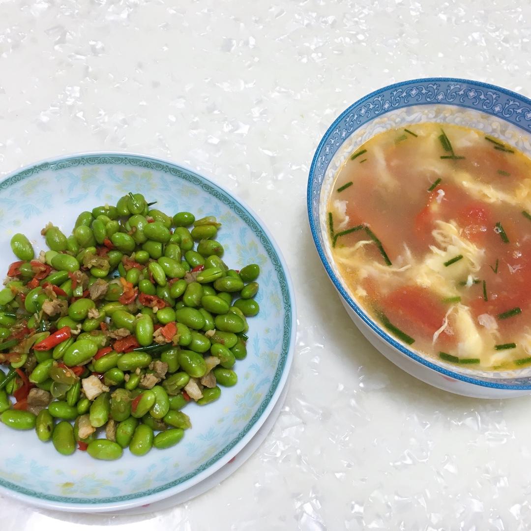 青豆炒肉