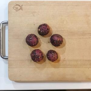 【低卡小甜品】紫薯苹果马芬（苹果内馅）的做法 步骤9
