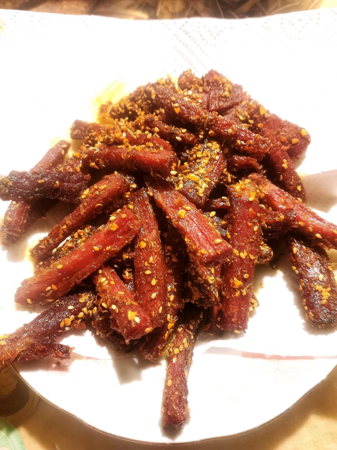 香辣手撕牛肉干
