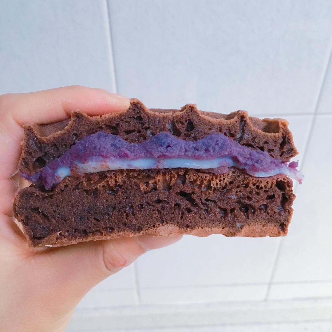 可可糯米华夫饼