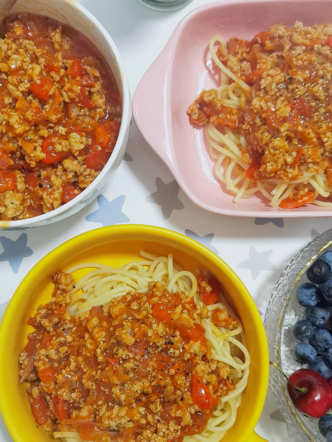 （完胜必胜客的）番茄肉酱意大利面～