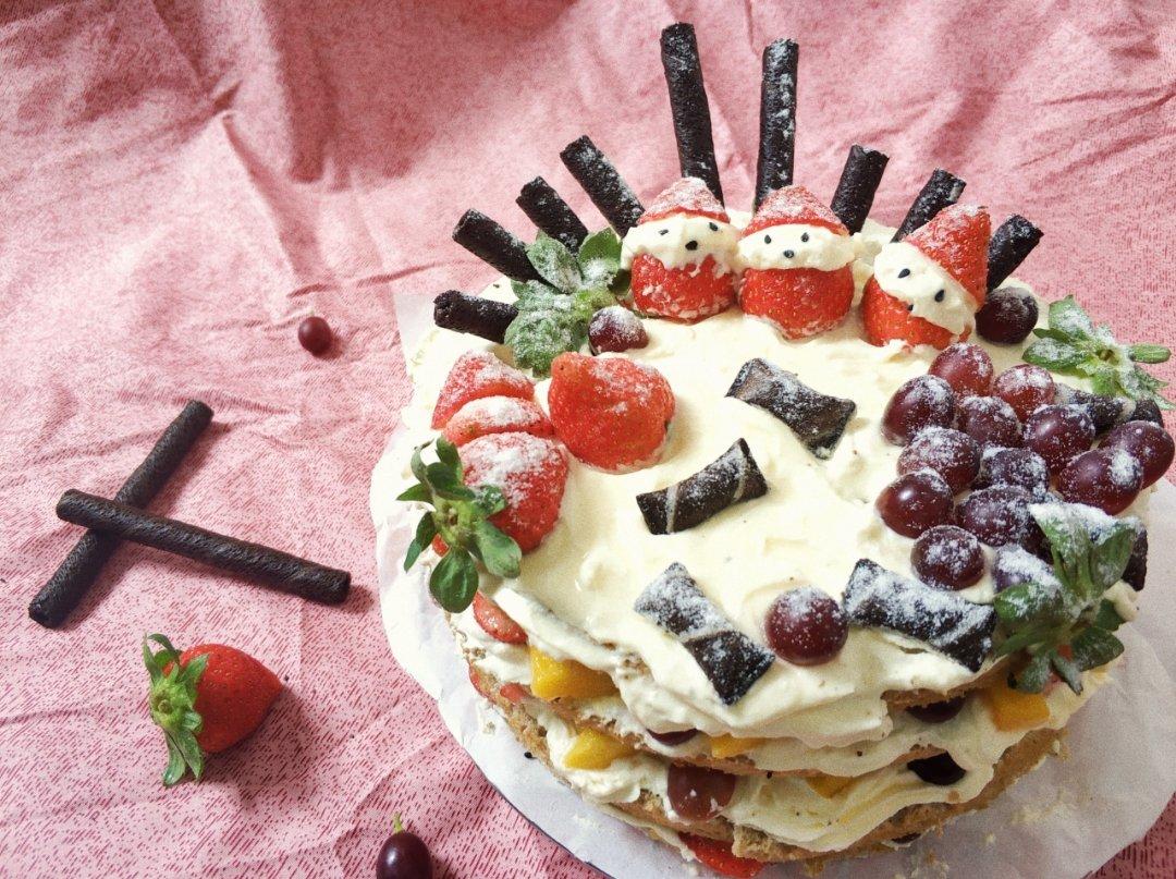 圣诞呆萌裸蛋糕