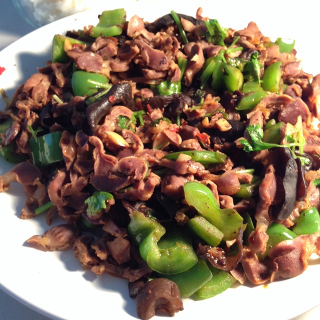辣炒鸡胗