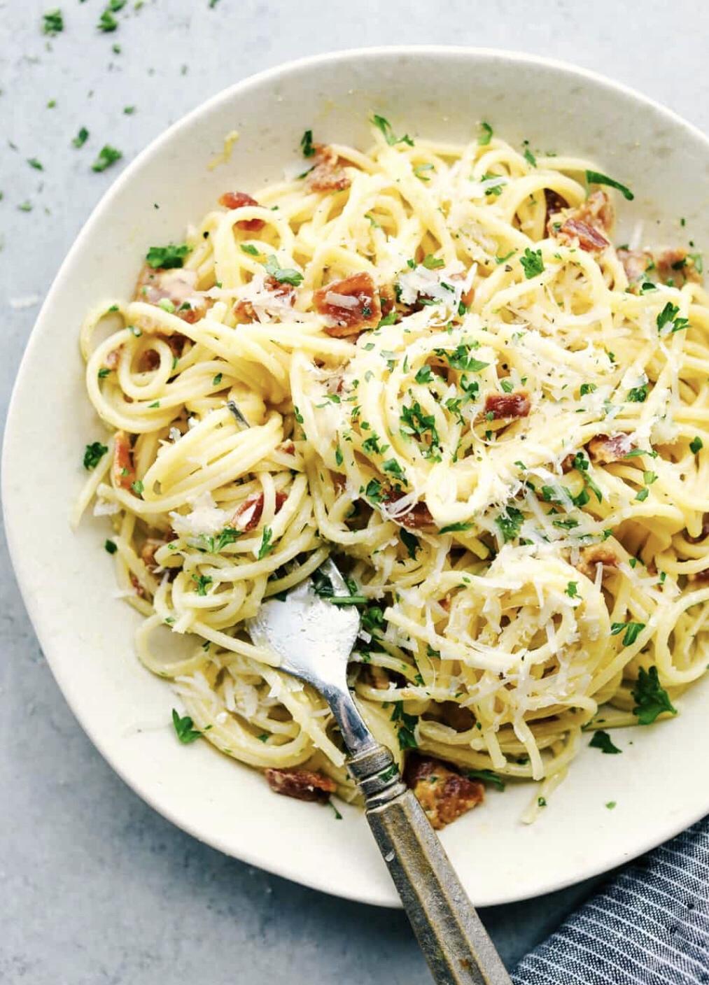 carbonara意大利培根蛋酱意大利面