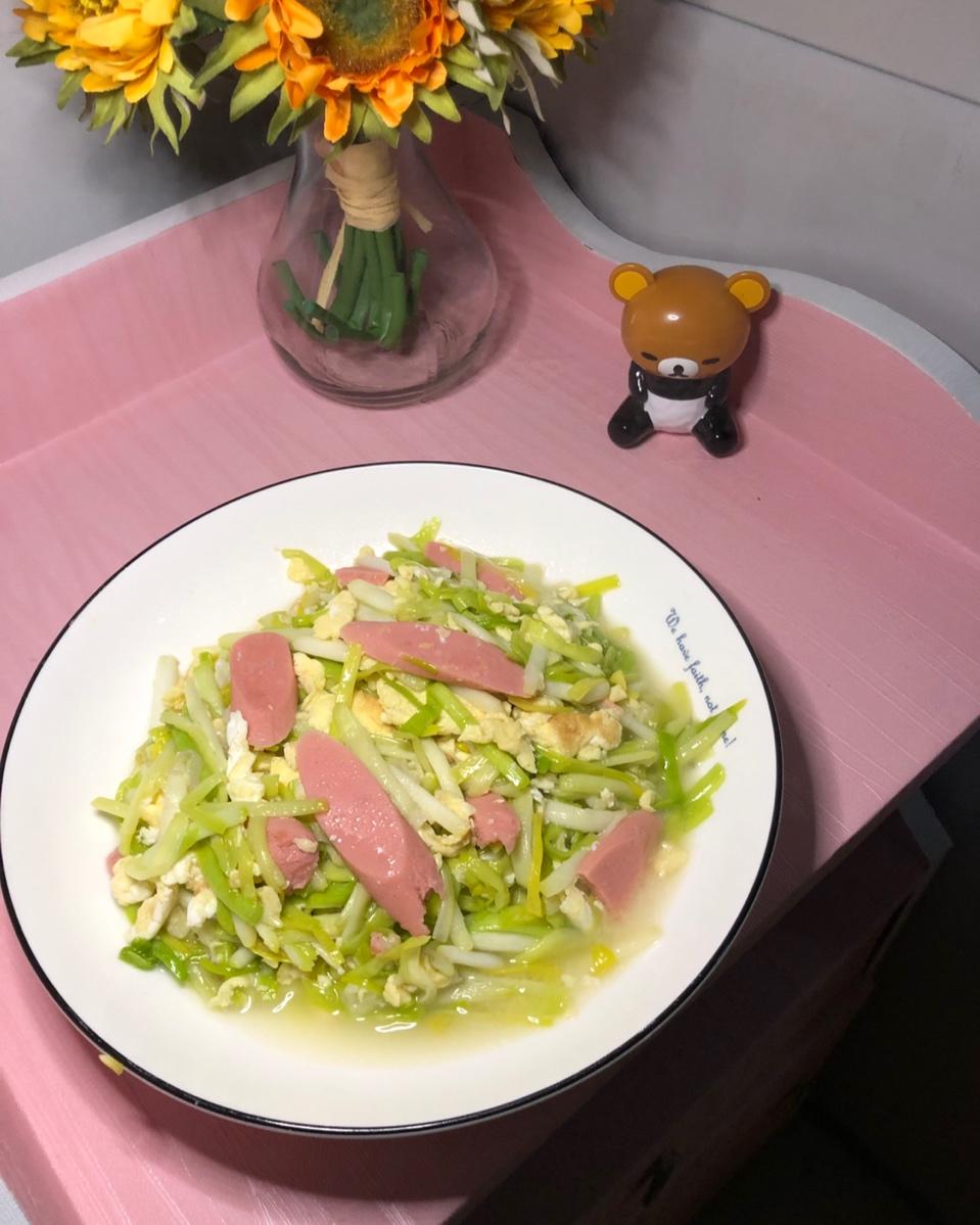 蒜黄炒蛋