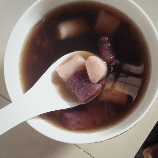 芋圆红豆汤