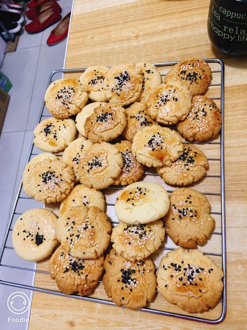 宫廷桃酥 入口即化 无泡打粉无猪油版本 附自然开裂整形视频