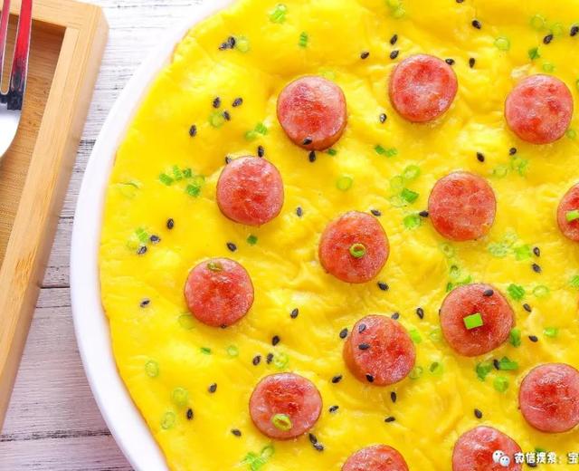 香肠撞蛋 宝宝辅食食谱的做法