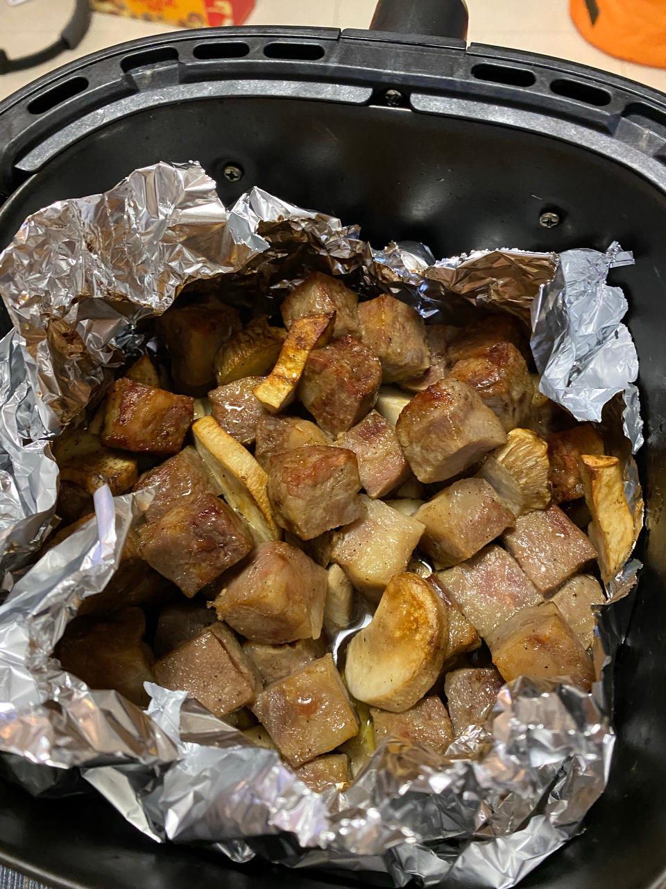 蒜香牛肉粒 空气炸锅版