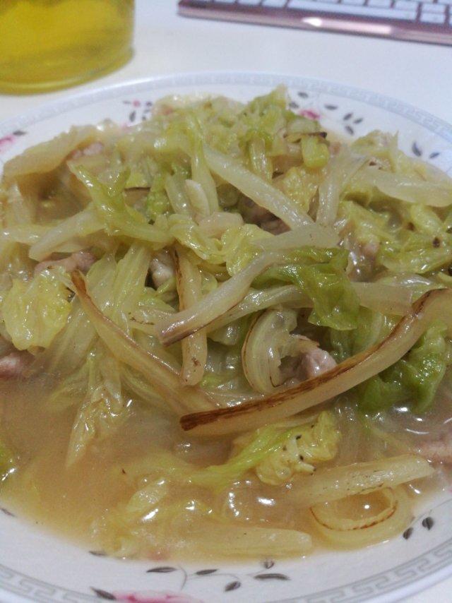 白菜烂糊肉丝