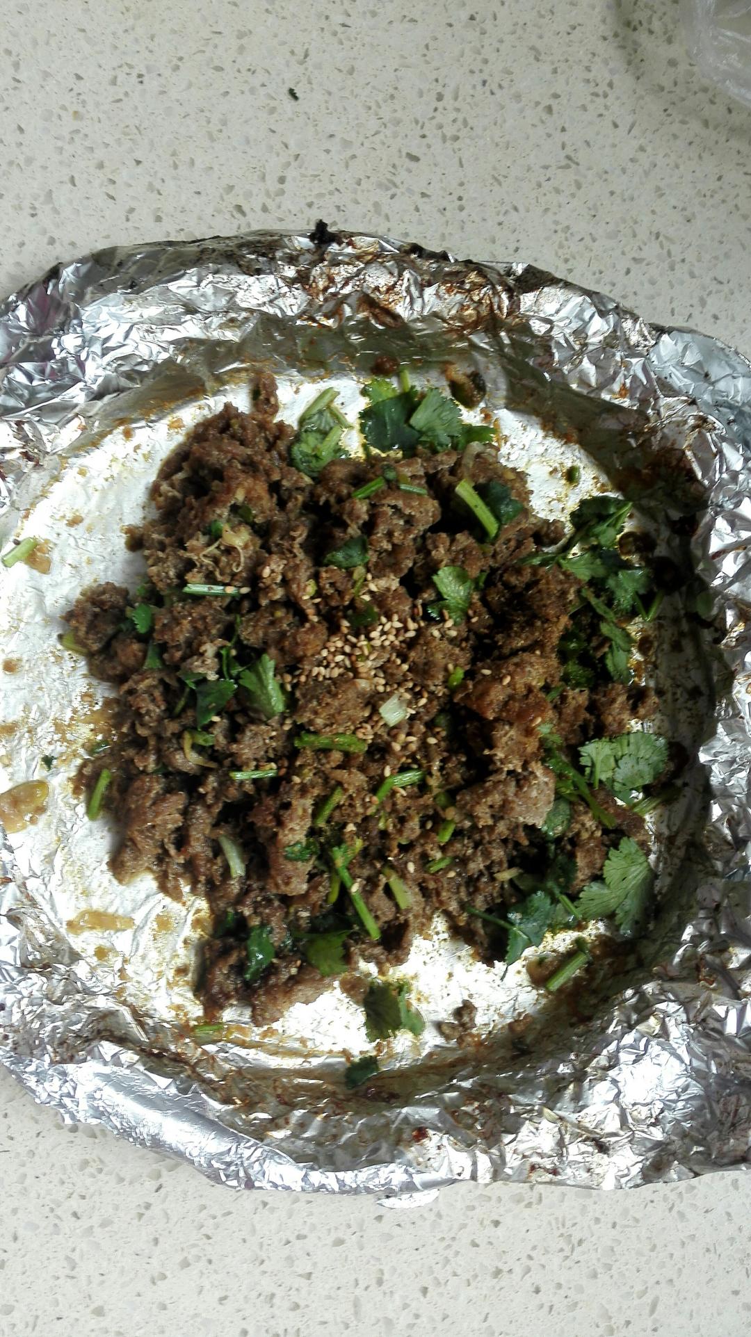 烤孜然羊肉片的做法