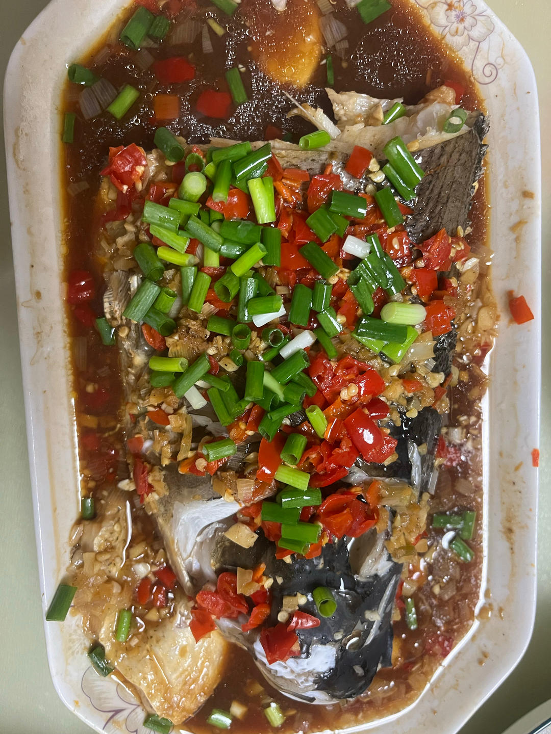 家庭版剁椒蒸鱼头，味道胜比大酒店👍