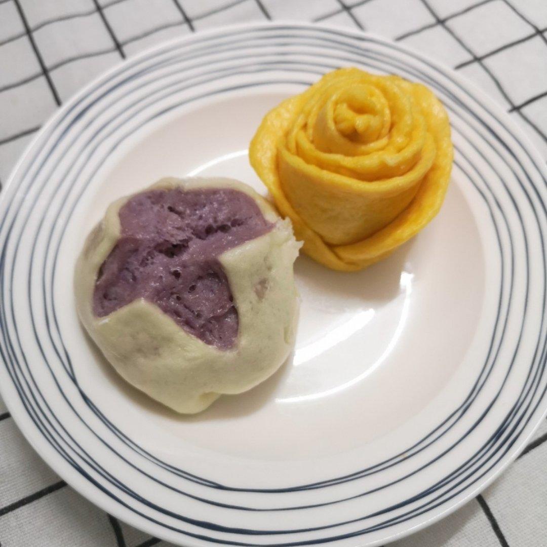 紫薯开花馒头