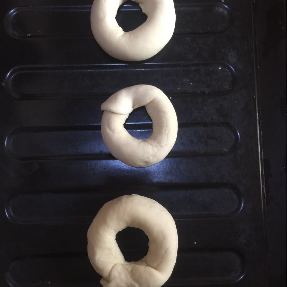 咸蛋黄肉松海苔贝果