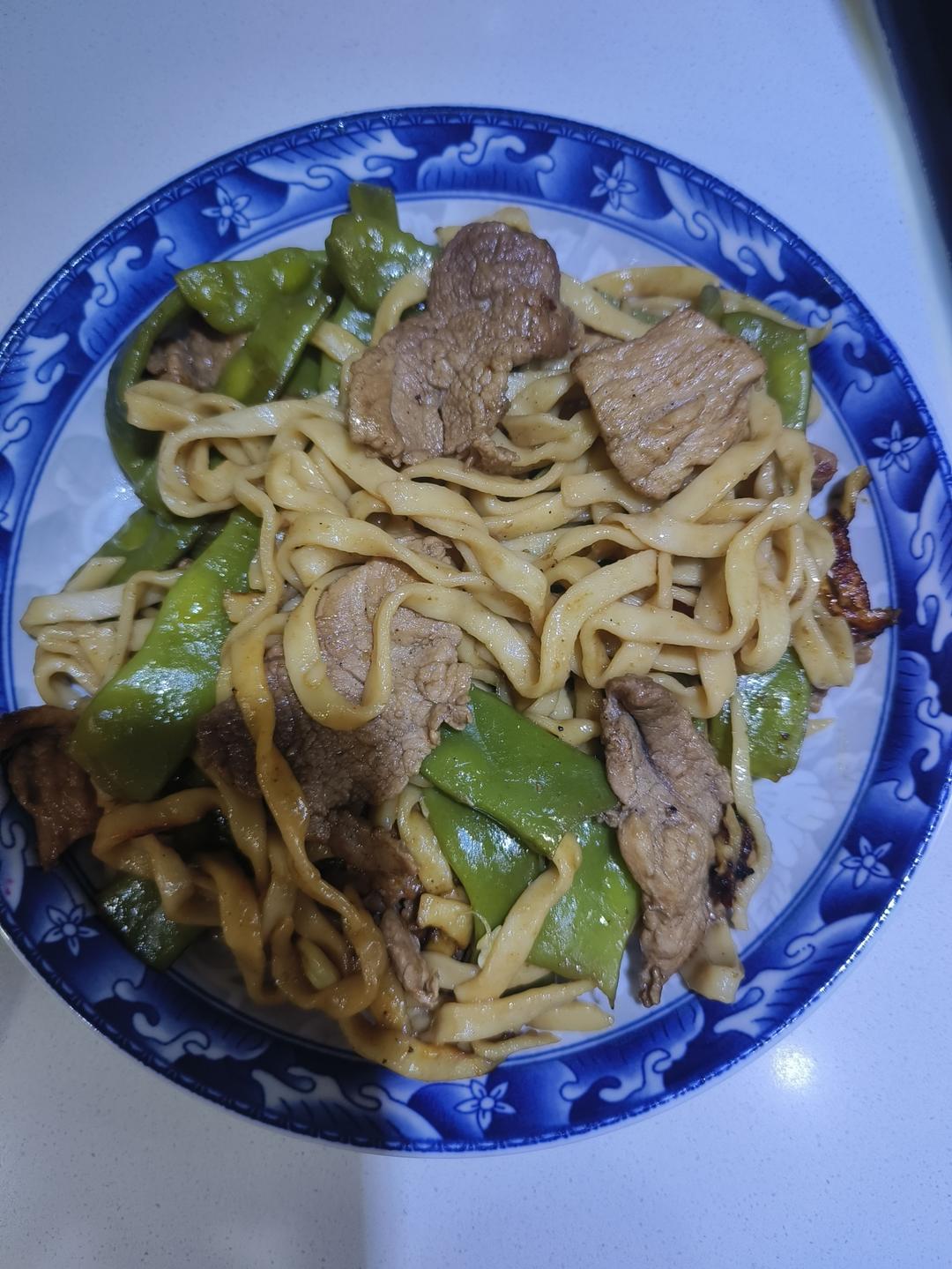 地道老北京扁豆焖面 豆角焖面 太好吃小心吃撑哦