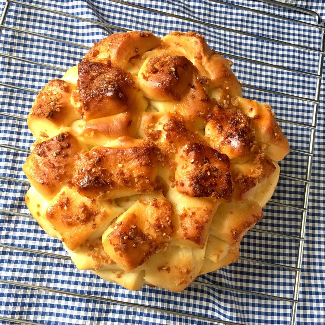 肉松手撕面包—超软会爆浆的面包哟