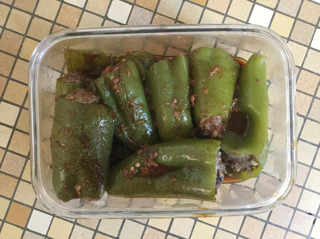 下饭菜肴--青椒酿肉