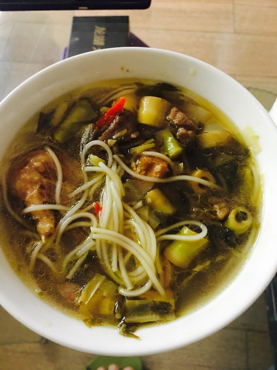 野笋雪菜炒肉末
