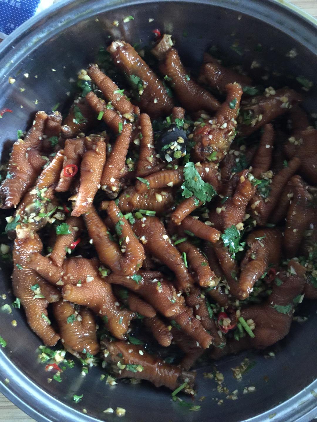 陈醋凉拌鸡爪的做法