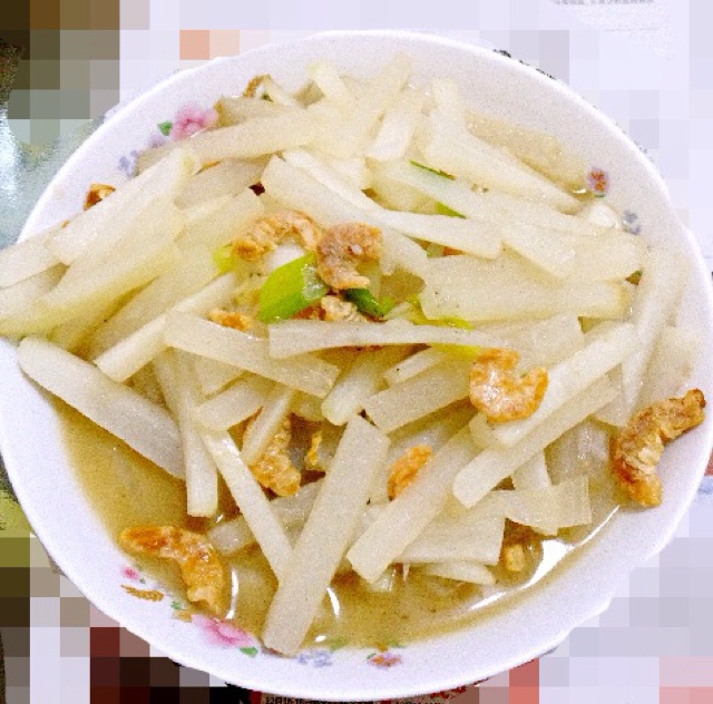 祝祝祝家的妞儿做的葱烧海米白萝卜