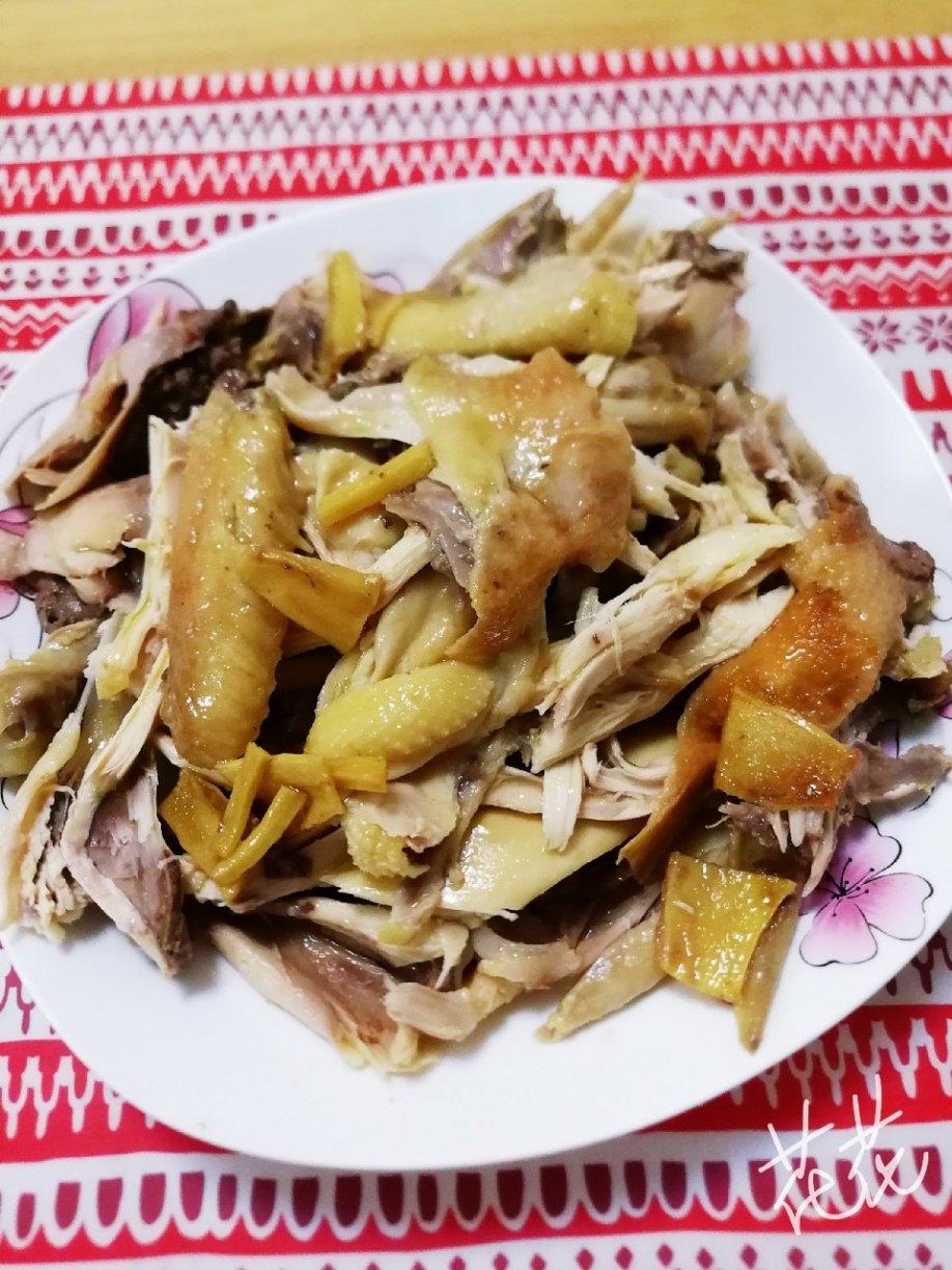 电饭锅简易版：盐焗手撕鸡