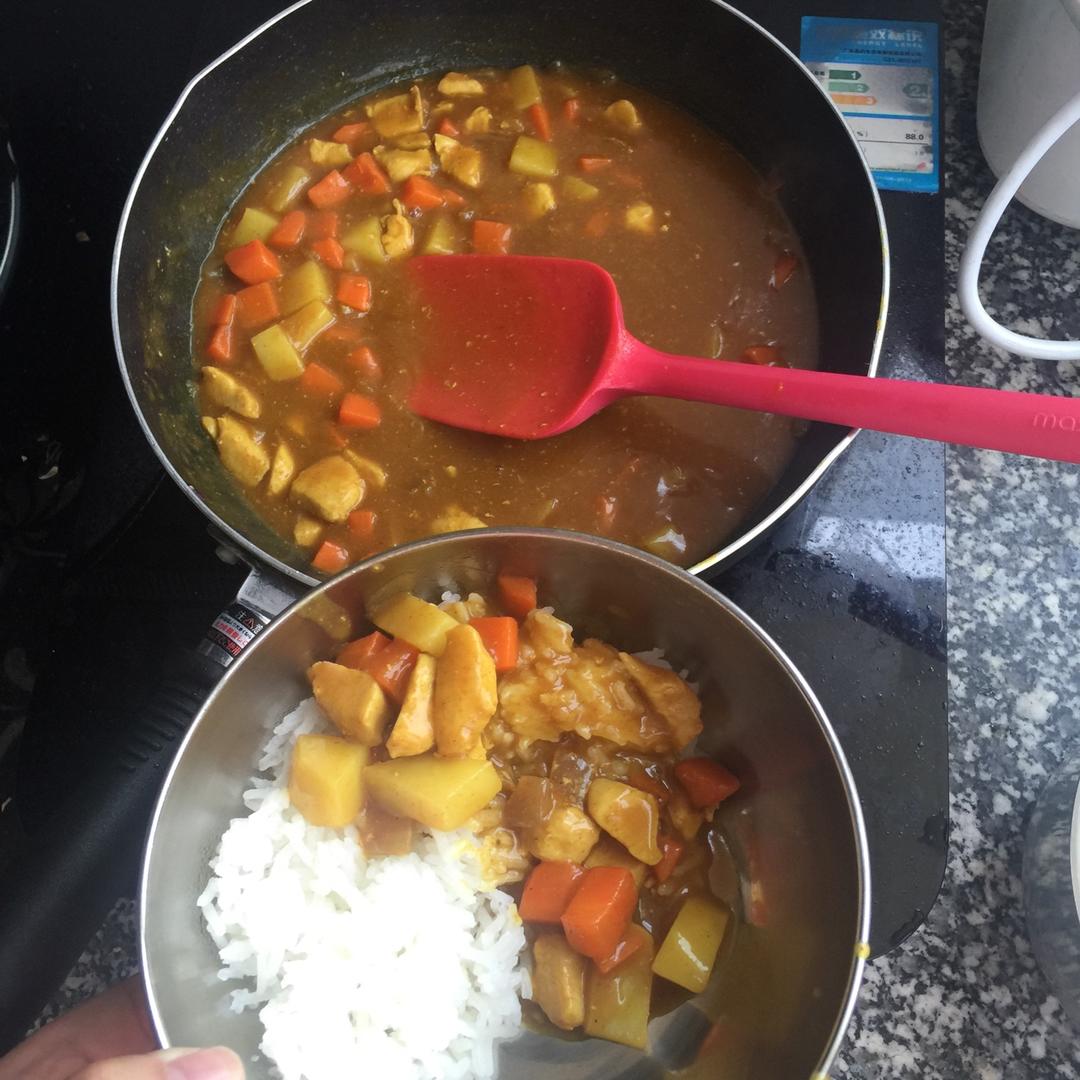 椰浆咖喱鸡肉饭