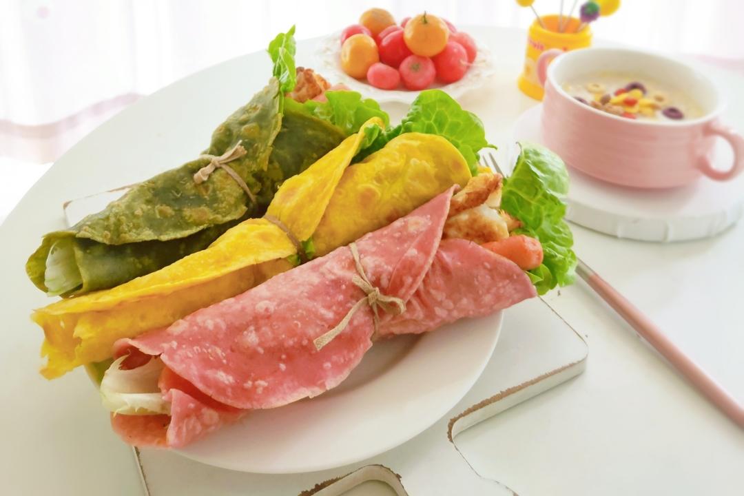 彩色煎饼卷的做法