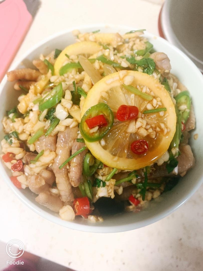 柠檬百香果鸡爪