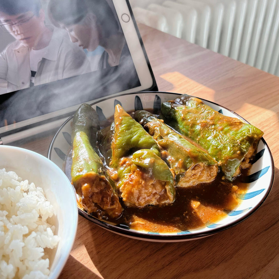 销魂青椒酿肉【超级下饭】