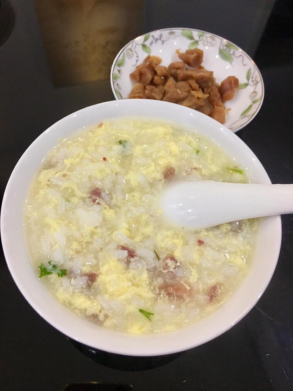 sssxs做的牛肉蛋花粥