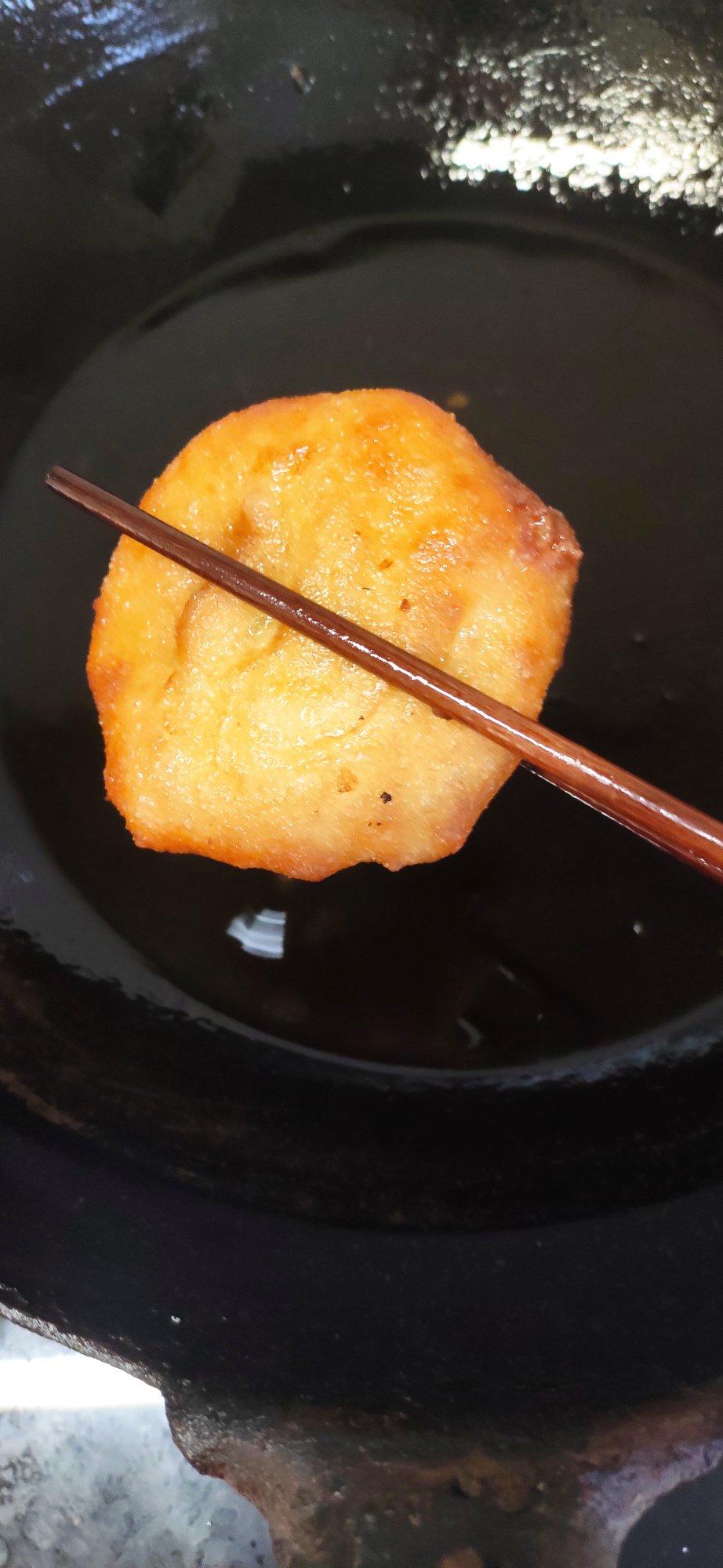 东北油炸糕（糯米粉豆沙馅儿）不翻车很简单