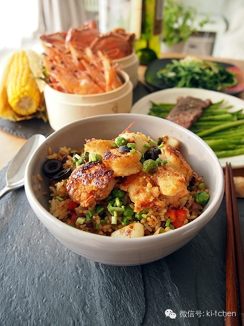 “kiki厨房”超级虾仁炒饭的做法
