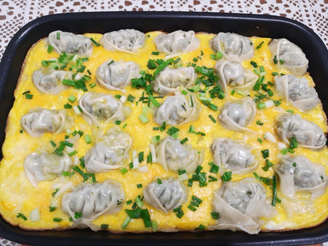 摩飞多功能锅菜谱系列之煎饺抱蛋