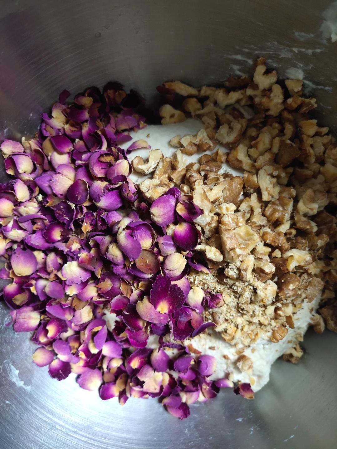 玫瑰核桃小土司